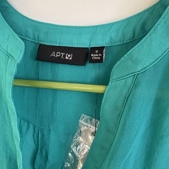 Ann Taylor‎ LOFT Women's Small Green Sleeveless Classic Blouse Light Weight - Picture 3 of 9